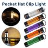 Magnetic Hook Pocket Mini Flashlight Long Endurance Alloy LED Flashlight Key Clip Light  Camping