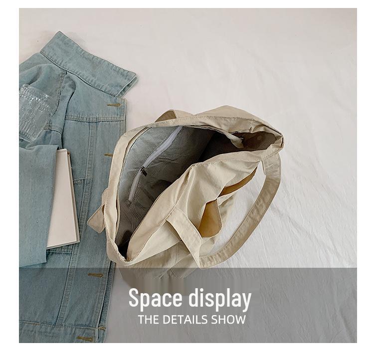 Японская водонепроницаемая нейлоновая повседневная женская сумка-тоут для весны/лета – Большая вместимость, стильная сумка на одно плечо