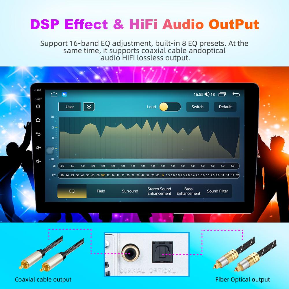 Toyousonic Car Video Player for Peugeot 607 2000-2004 GPS Navigation Built-in Dsp Carplay Autoradio Android Head Unit