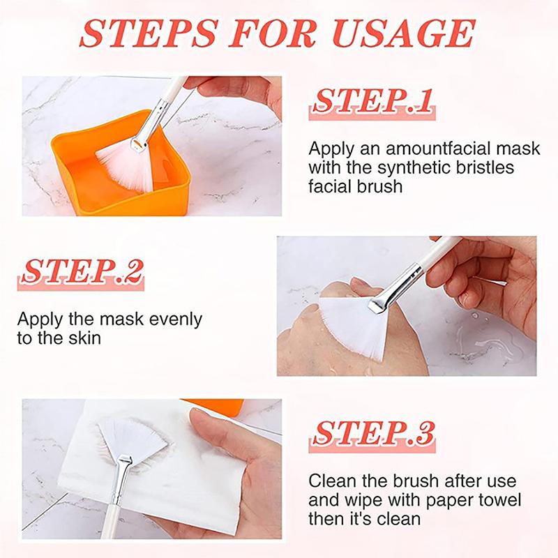 Кисть для макияжа в форме веера, легкая, без следов, консилер, кисть для нанесения маски на лицо, кисть для нанесения фруктовой кислоты, косметические инструменты