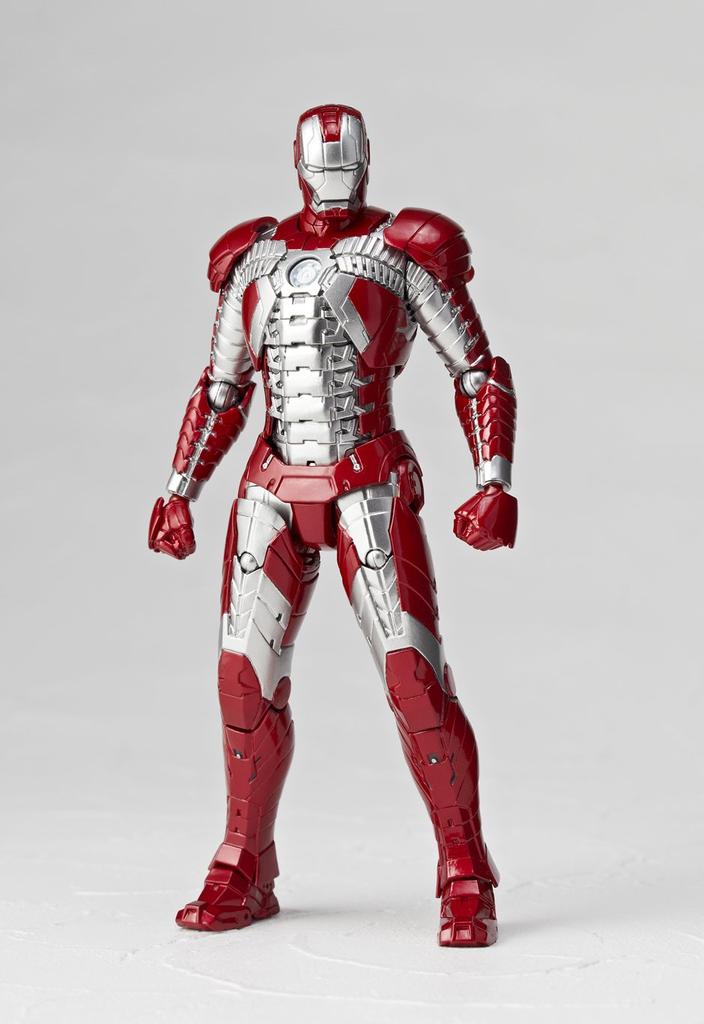 Legacy of Revoltech Iron Man 2 Iron Man Mark V, Approximately 155mm ABS & PVC Pre-painted Action Figure, LR-024 [Parallel Import]