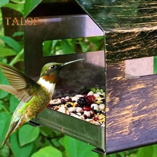 Кормушка для птиц для уличного подвесного скворечника в деревенском стиле, кормушка для диких птиц для наружного декора сада, патио, заднего двора