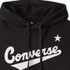 Converse Толстовки Мужские Черные С Капюшоном Умеренная Обычная 10019004-A01