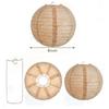 3pcs 8inch Linen Paper Lantern Funny Hanging Lantern Durable Festival Lantern  Shopping Mall