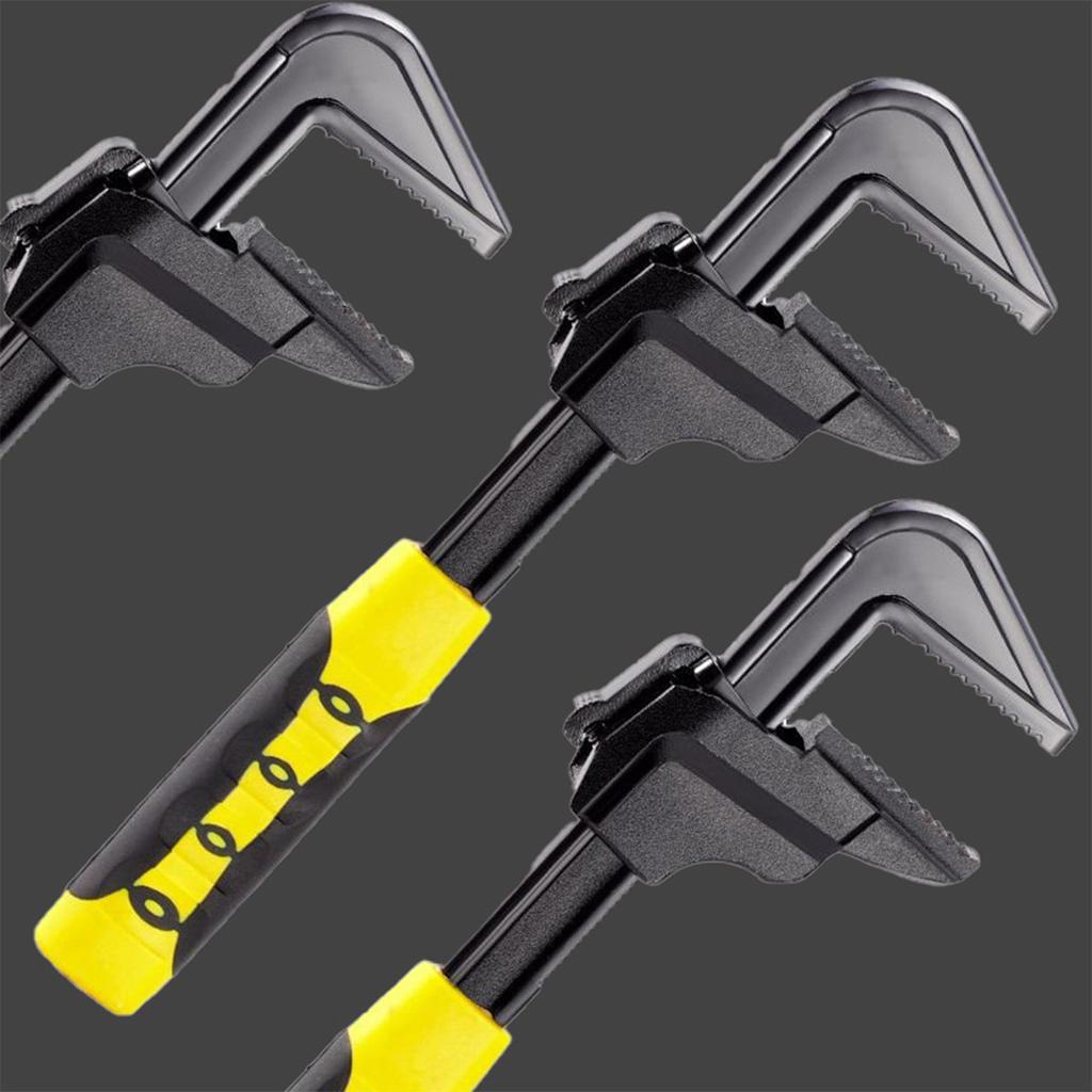 Adjustable Hand Multi-function Spanner Plumbing Wrench F Type Large Opening Manual Tools Spanner F Type Pipe Repair Tools