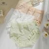 Ice Silk Panties for Women New Bow Seamless Mid-waist Underwear Summer Thin Breathable Pure Cotton Crotch Sexy Briefs