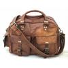 Мужская легкая прочная кожаная спортивная сумка для ночного багажа с воздушной кабиной для выходных
