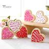 6 шт./компл. День святого Валентина, украшение в виде сердца, деревенский дом, форма сердца, табличка на стол, многоярусный поднос, центральный элемент, украшение для рабочего стола
