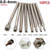Drill Bit Bit Rotary Diamond Sleeve Shape 1-4mm 1/1.2/1.5/1.8/2/2.5/3/4mm