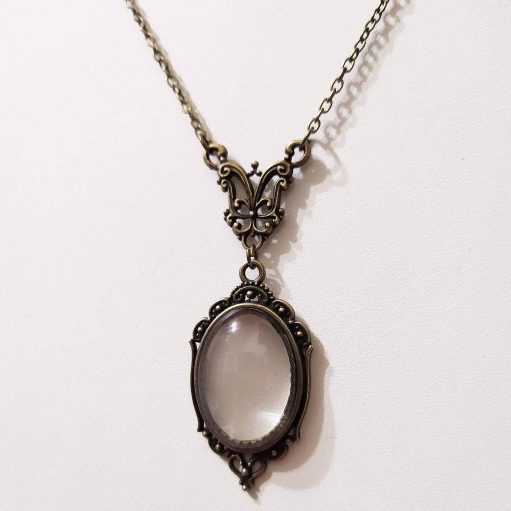 Готические винтажные увеличительные стеклянные подвески-ожерелья для женщин в стиле стимпанк, подарок