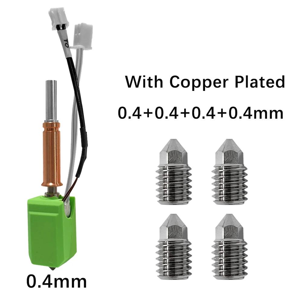 New Upgraded Hotend Kit For Anycubic Kobra 3 Bi Metal Heatbreak 24V 60W Ceramic Hot End Thermistor Nozzle For Kobra 3 Combo