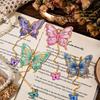 Exquisite Retro Butterfly Metal Bookmark - Elegant Literary Page Clip, Perfect Graduation Gift for Students