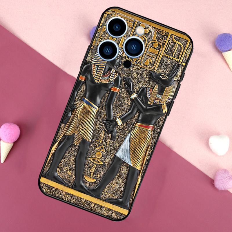 Чехол для телефона с фреской Фараона Египта Для iPhone 16 15 13 12 11 14 Pro Max Mini X XR XS MAX 14 Plus Чехол