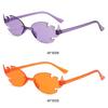 Colorful Flame Shaped Sun Glasses Rimless Party Cosplay Glasses  for Women & Men