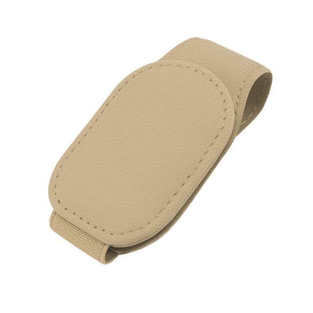 Магнитный кожаный держатель для очков, универсальный держатель для солнцезащитных очков в машину, магнитный держатель для очков, зажим для автомобильных билетов