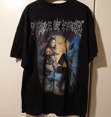 Винтажная Крипториана Cradle Of Filth Футболка Классическая Мужская Черная S-2345XL EM0379 Унисекс Футболка