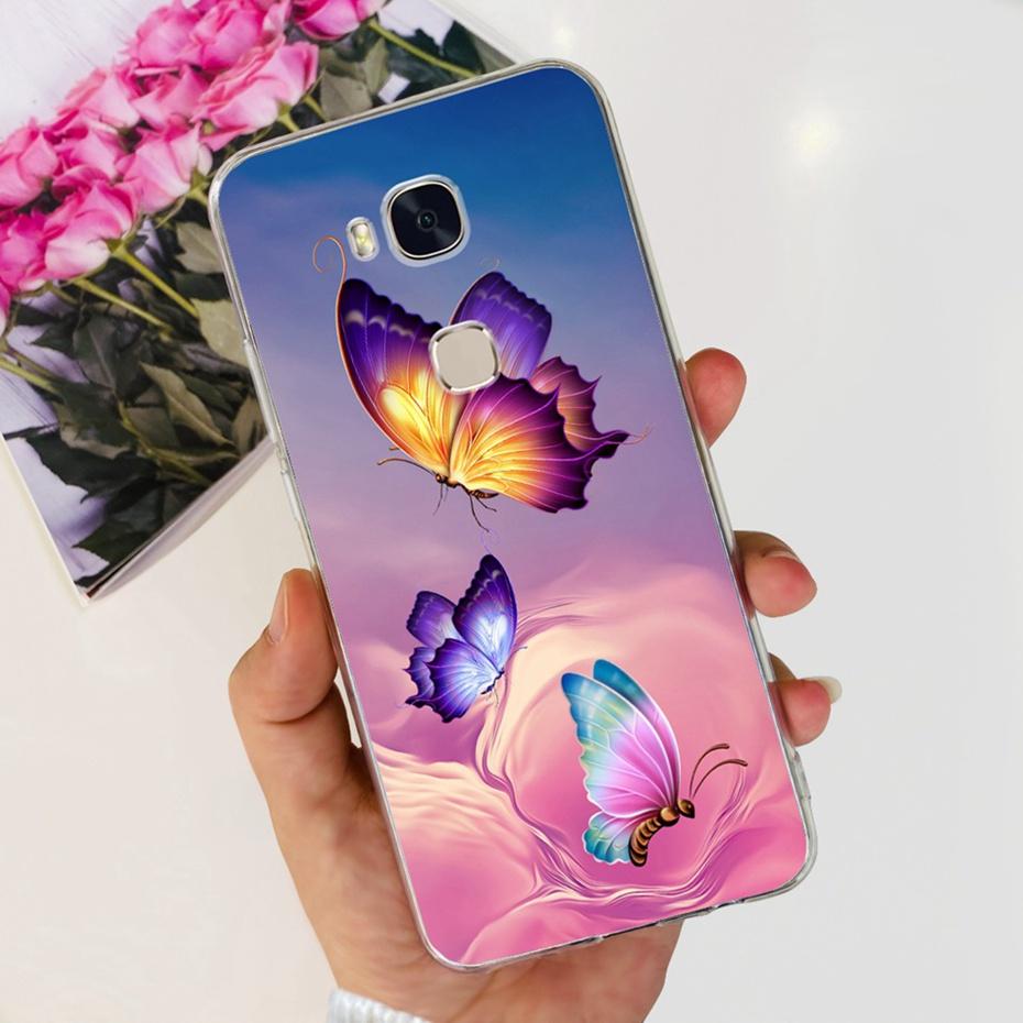 Красивый чехол с принтом для Huawei GR5 KII-L22 KII-L21 / GR5 2017 BLN-L21 BLN-L22 Мягкий силиконовый ТПУ задняя крышка Чехлы для телефона