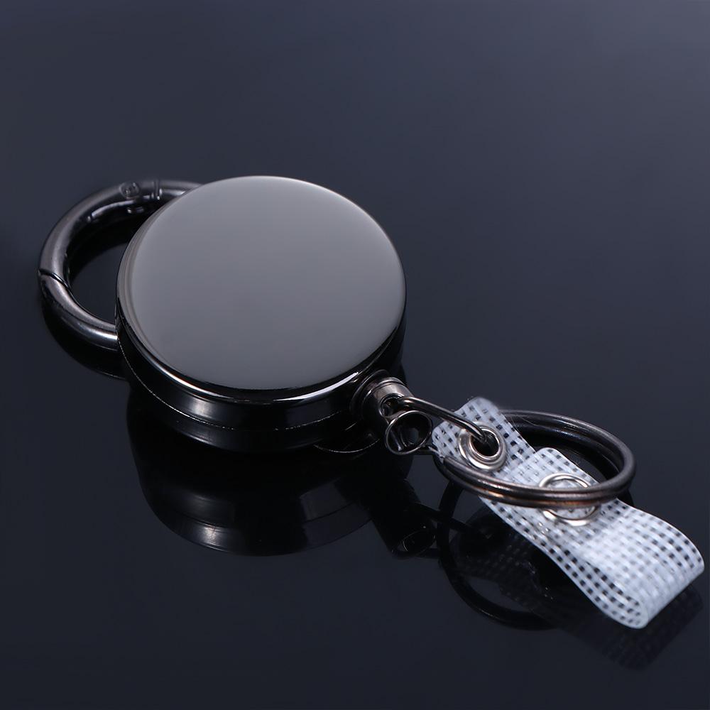 Anti-lost Elastic Keychain Retractable Badge Reels Key Chain Ring ID Card Badge Holder Pull Keyring