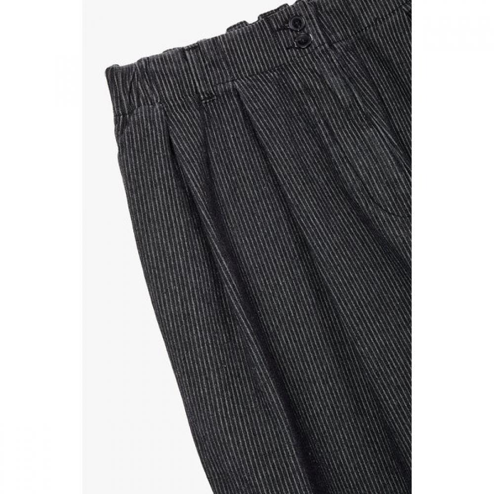 Studio Tomboy Women Stripe Tuck Denim Pants 9176362973ar