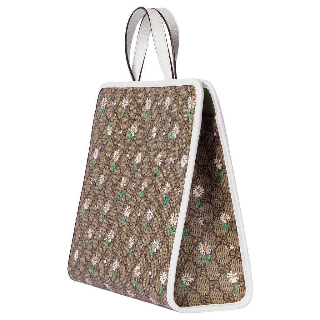 Gucci GG Supreme GG Print Design Canvas Tote Shopping Bag Women tote Brown 605614-HAALP-9741