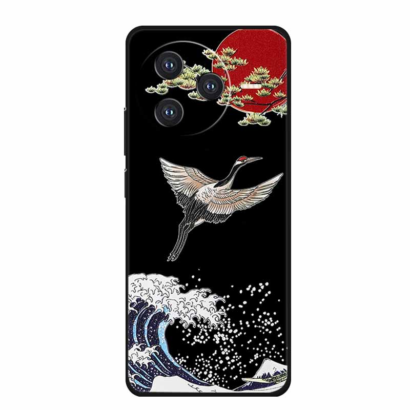 Для Xiaomi POCO F7 Pro Ultra Чехол F7Pro 3D Тиснение Цветок Черный Силикон Мягкая Задняя Крышка Чехол Для Redmi K80 Pro Чехол K80Pro Coque
