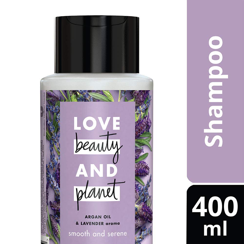 Шампунь Love Beauty & Planet «Гладкий и спокойный» с маслом арганы и ароматом лаванды, 400 мл и Кондиционер Love Beauty & Planet «Объем и изобилие» с
