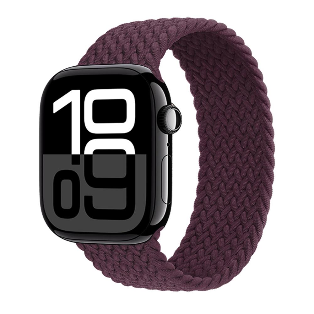 Ремешки Для Apple watch bands 44мм 45мм 40мм 41мм 49мм 46мм 42мм Плетеный Solo Loop Correa браслет iwatch Серии 11 10 9 7 8 SE 6