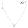 [Tandy] Tandy T Initial Zirconia Pendant Necklace Tdn607S