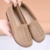 Mesh Shoes Women's 2024 Summer New Soft-soled Shallow Mouth One-pedal Lazy Casual Shoes Breathable Mesh Cloth Shoes Mother Shoes