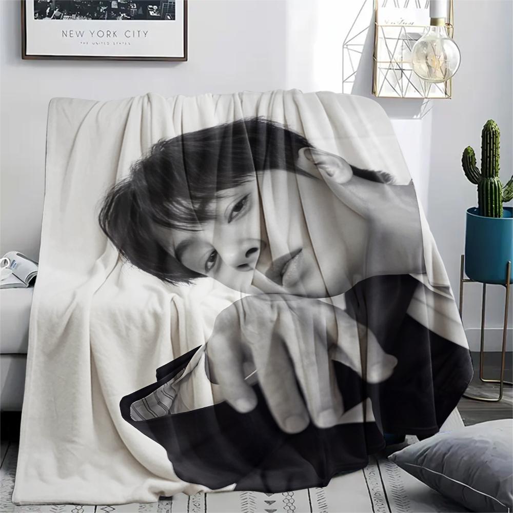 1 шт. Фланелевое одеяло с принтом Ча Ыну, Высокое качество, Для всех сезонов, Декор для дома, Тепло и уют, Идеально для рождественских подарков