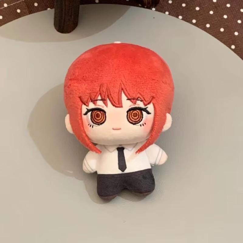 Chainsaw Man Q Version Makima Character Two-Dimensional Plush Pp Cotton Filling Soft Hand Doll Keychain Zipper Decoration Gift