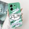 Чехол для Tecno Pova 5 Милый Мультяшный Динозавр Жидкий Силикон Мягкий ТПУ Защитная Задняя Крышка Для Tecno Pova 5 Pro Pova5 Чехол Funda