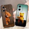 Шаловливый Милый Медведь Чехол для Телефона Для Redmi Note 15 14 13 12 12S 11 11T 11S 10 9T 9 Pro Силиконовый Чехол Funda DIY Оболочка Capa Обложка