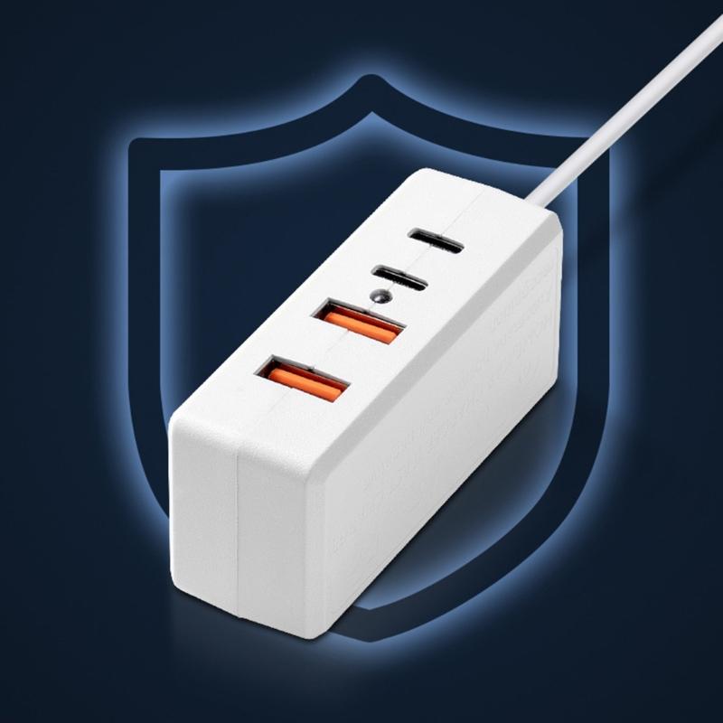 Универсальное 3-контактное зарядное устройство для телефона электровелосипеда, USB Type C, 4 порта, преобразователь 12В-100В в 5В, для кемпинга на открытом воздухе, езды