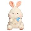 Cute Rabbit Holding Bottle Plush Toy Lovely Stuffed Animal Fluffy Bunny Plushies Appease Doll Birthday Gifts Child Girl
