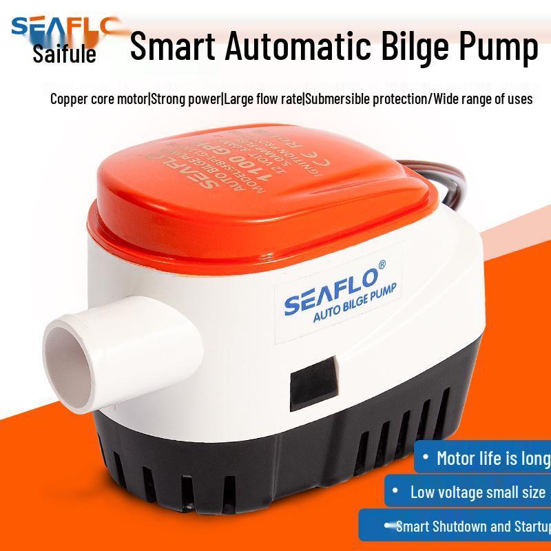 SEAFLO Marine 12V/24V Automatic Bilge Pump for Yachts & Speedboats