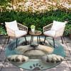 Shih Tzu pattern round rug,Carpet Rug for Living Room Bedroom Playroom ,Non-slip Floor Mat,Holiday Gifts and Birthday Gifts.