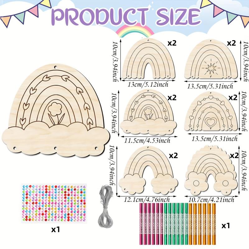 3D Butterfly Wind Chime Kit for Kids Make Your Own Butterfly Wind Chime Wooden Arts and Crafts for Kids DIY To Paint Butterfly