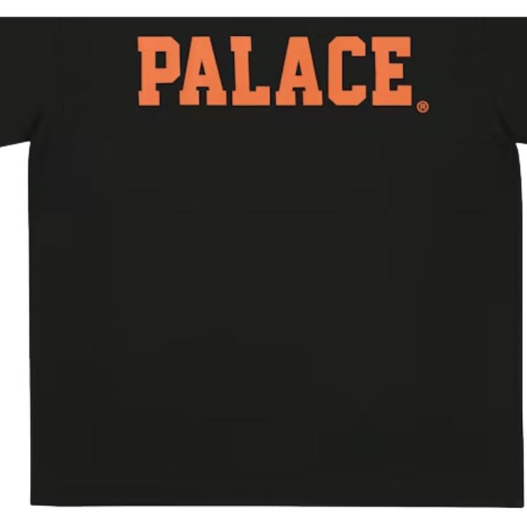 Palace Уни Хлопковая футболка Черная Унисекс Топы P30ES198