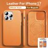 Official for Magsafe Magnetic Leather Case for Apple IPhone 18 Pro Max 17Pro 16 13 12 14 15 Pro Max Original Charger Cover