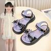 Summer Open Toe Bow Soft Sole Princess Sandals Girls Cute Beach Casual Shoes