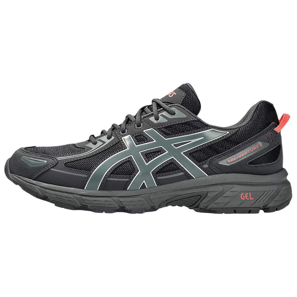 Asics Gel-Venture 6 Versatile Comfortable Shock Absorbing Low-Top Running Shoes Unisex Sneaker Black Green 1203A438-002