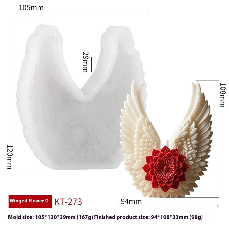 Цветы Крыло Ручная Форма для Свечей DIY Ароматическая Гипсовая Смоляная Фигурка Силиконовые Формы Материалы для Изготовления Свечей из Соевого Воска