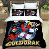 Постельное белье Ufo Robo Grendizer Goldorak 3D-печать Подходит для спальни Комплект с пододеяльником и наволочками Детский домашний текстиль