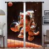 Космический Кот Окно Штора Комната Панель Дом Интерьер Шторы Перегородка Тюль Спальня Шторы Хэллоуин Декор Гостиная Полиэстер Идеально Для Декора