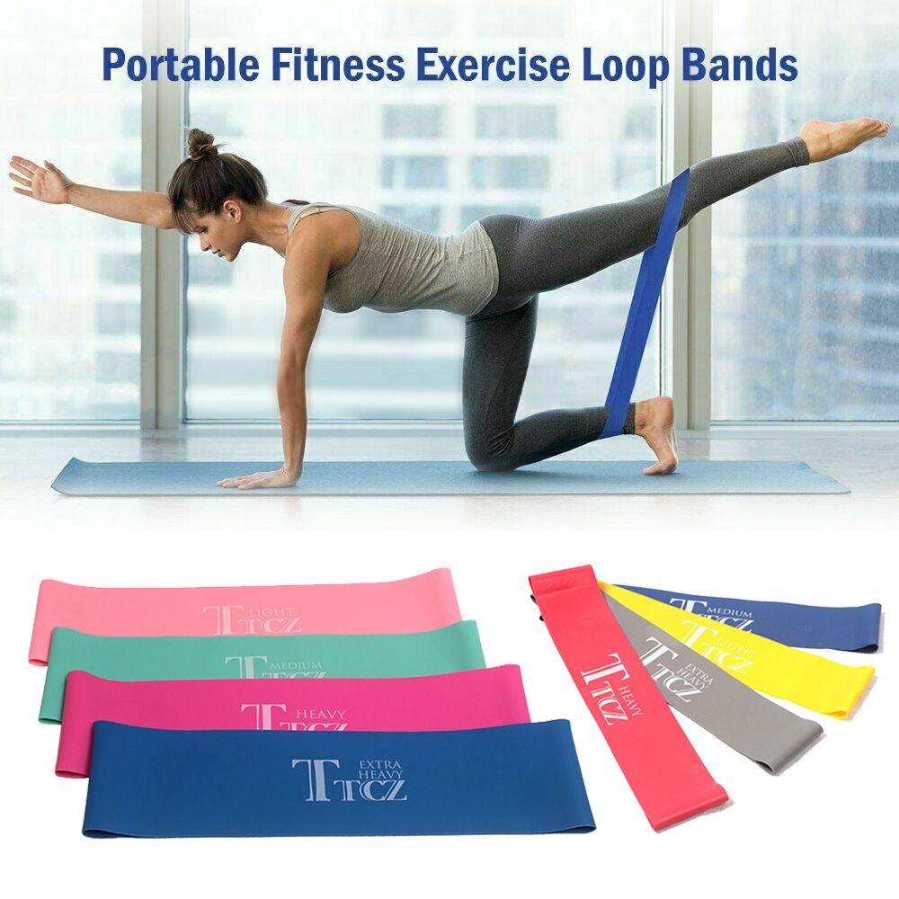 Kits Gym Exercise Body Building Workout Band Home Fitness Yoga Pilates Resistance Bands Loop