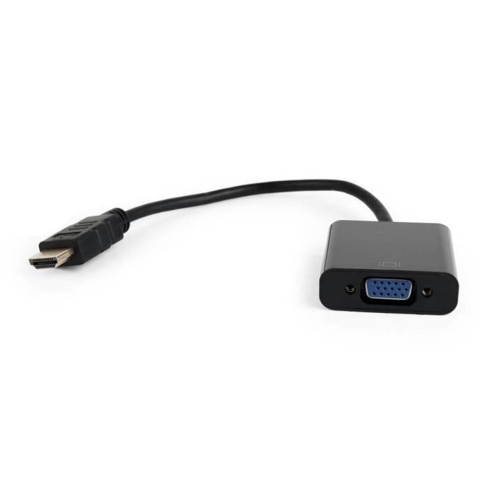 Adaptateur HDMI vers VGA - GEMBIRD - A-HDMI-VGA-04 - Résolution 1920x1200 - Compact - 60Hz