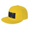Fashion City at night Flat Brim Sun Hat  American Retro Unisex Hat
