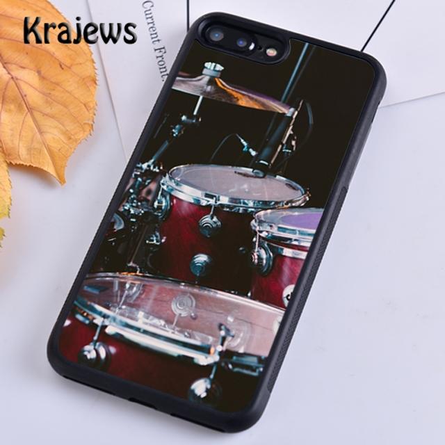 Мягкий чехол для телефона Krajews с музыкальным инструментом Drum для iPhone 14 5 SE 6s 7 8 plus XR XS 11 12 13 pro max Samsung S21 S22ultra