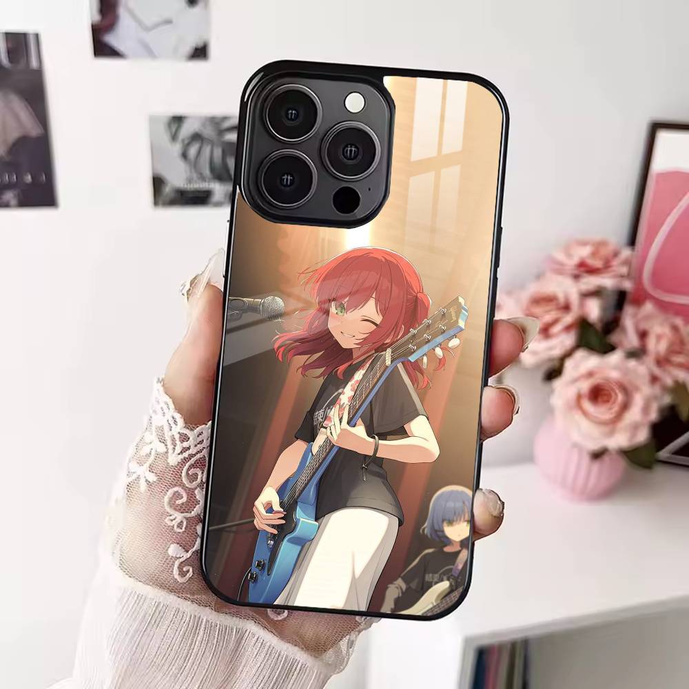 Cool B-Bocchi the R-Rock Band Phone Case For iPhone 17 16 15 14 13 12 Pro Max Plus for Magsafe Mirror Wireless Magnetic Cover